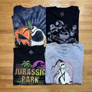 Men’s XL Nightmare Before Christmas T Shirt Lot Halloween Pumpkin